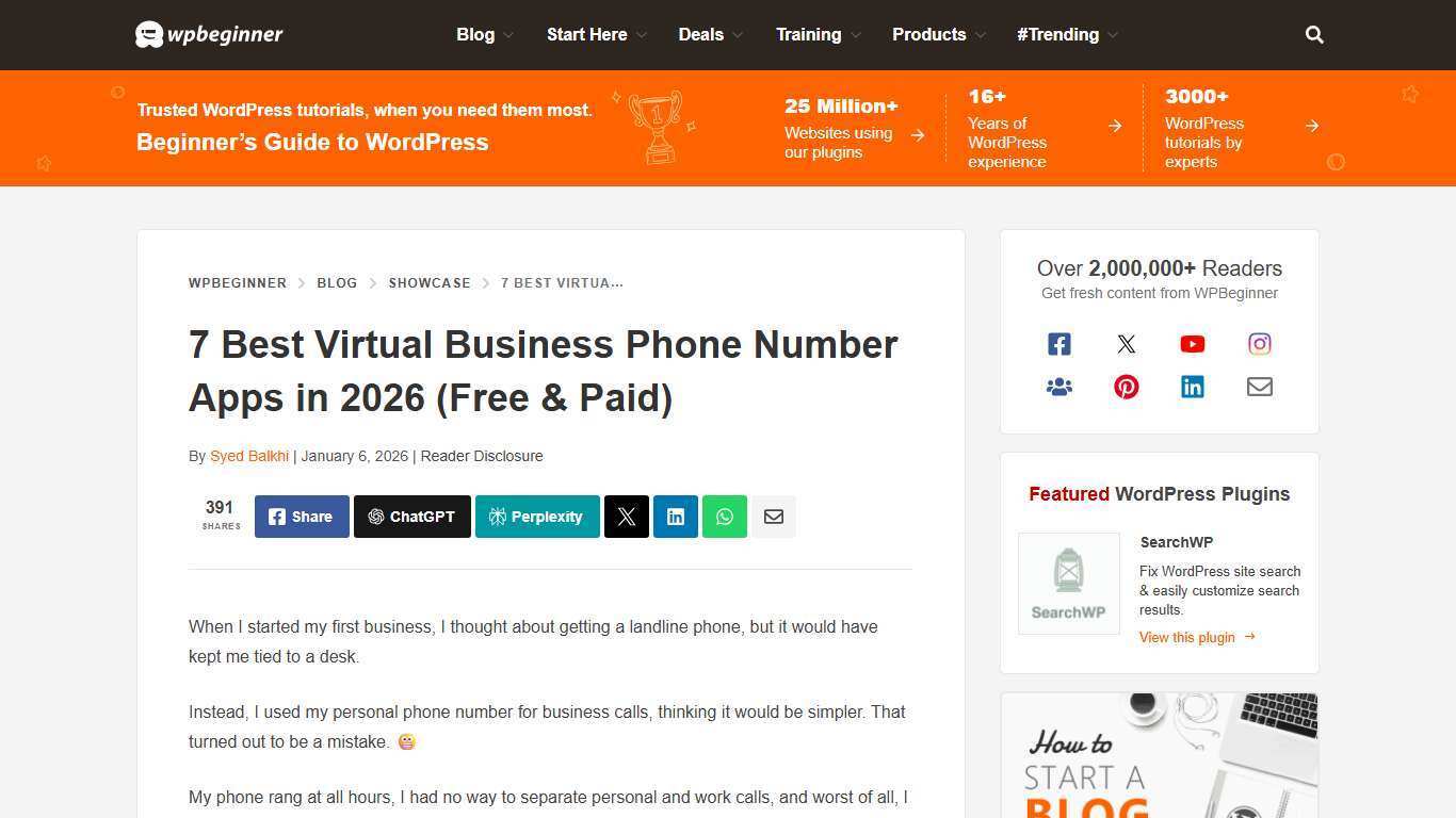 7 Best Virtual Business Phone Number Apps in 2026 (w/ Free Options)